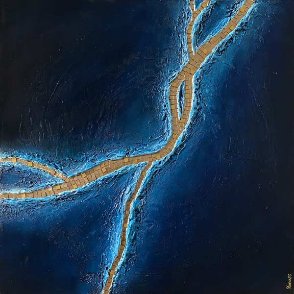 "Long is the way" œuvre abstraite contemporaine