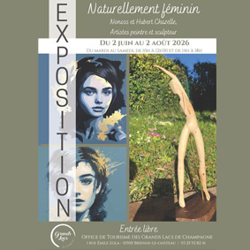 Exposition Nonoss Office du Tourisme des lacs de Champagne - naturellement féminin